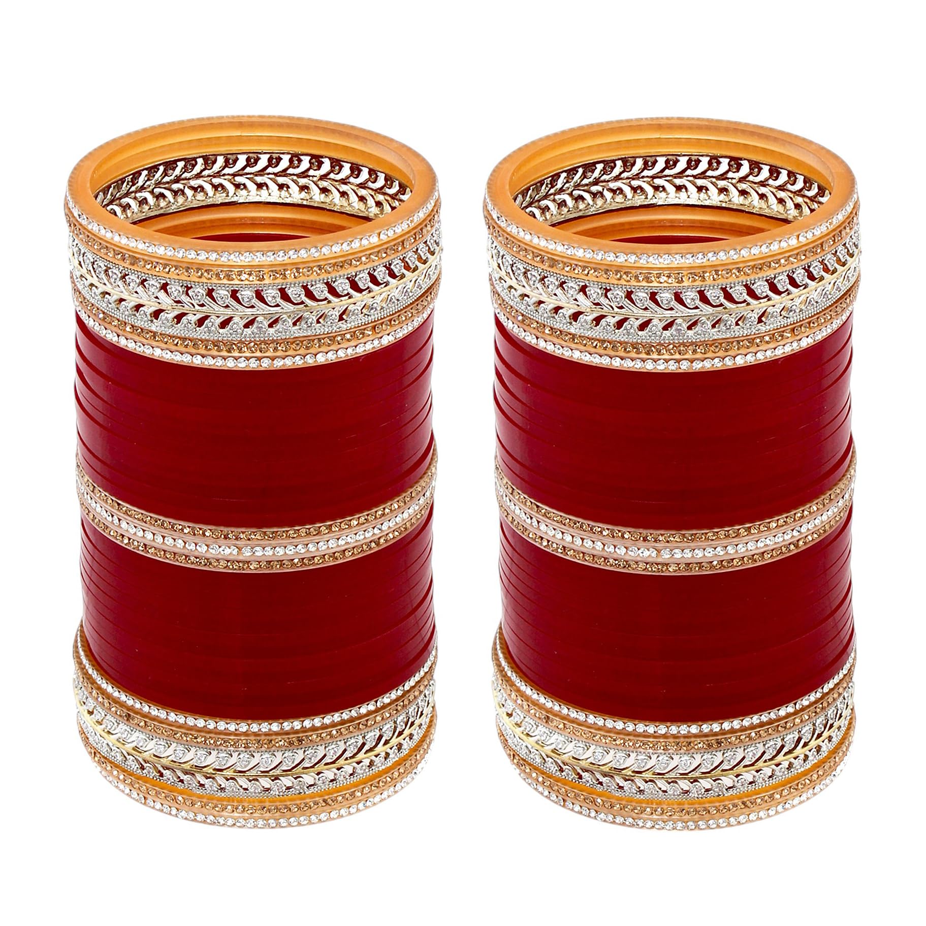Lucky Jewellery Bridal Bangle Set Dhanteras/Diwali/Bhai Dooj Collection Wedding Punjabi Chuda AD & CZ Stone Chura Maroon Color Choora for Women (2046-G1C1-6020-M-22) (B09NBHTYVW) Amazon Price History, Amazon Price Tracker