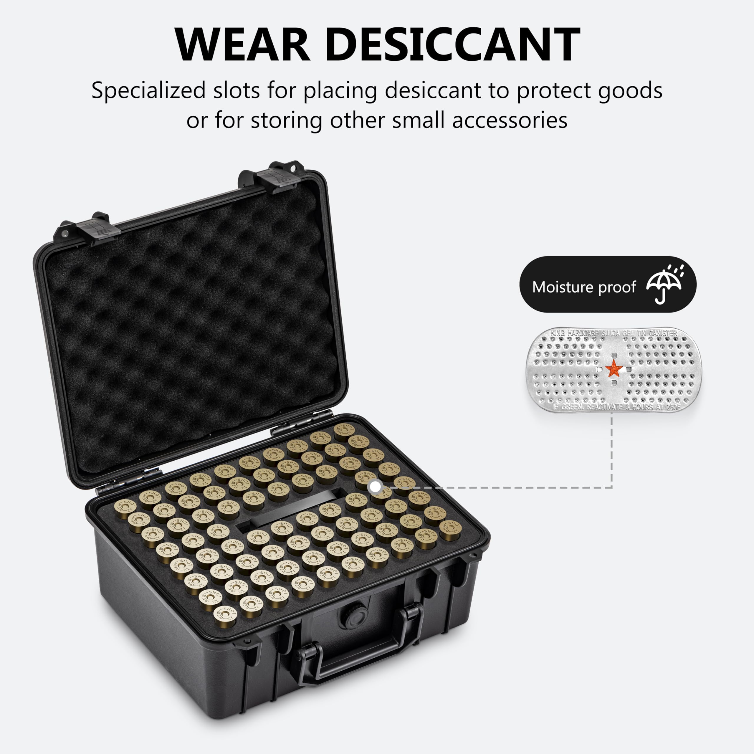 Amazon.co.jp: Kinghardcase 75ラウンドショットガンシェルケース 乾燥