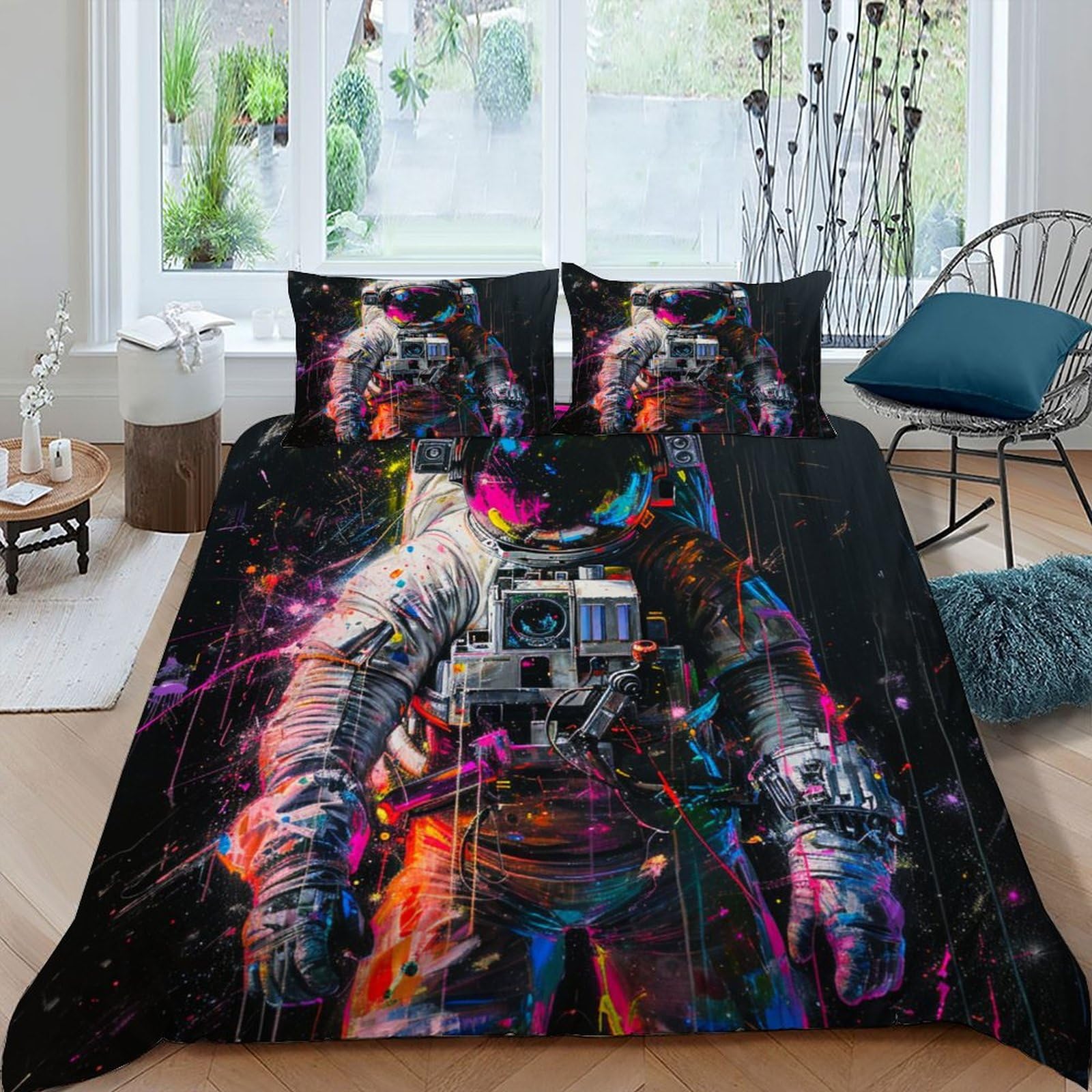 Housse de couette modified astronaut pour décorer une chambre sur l'espace