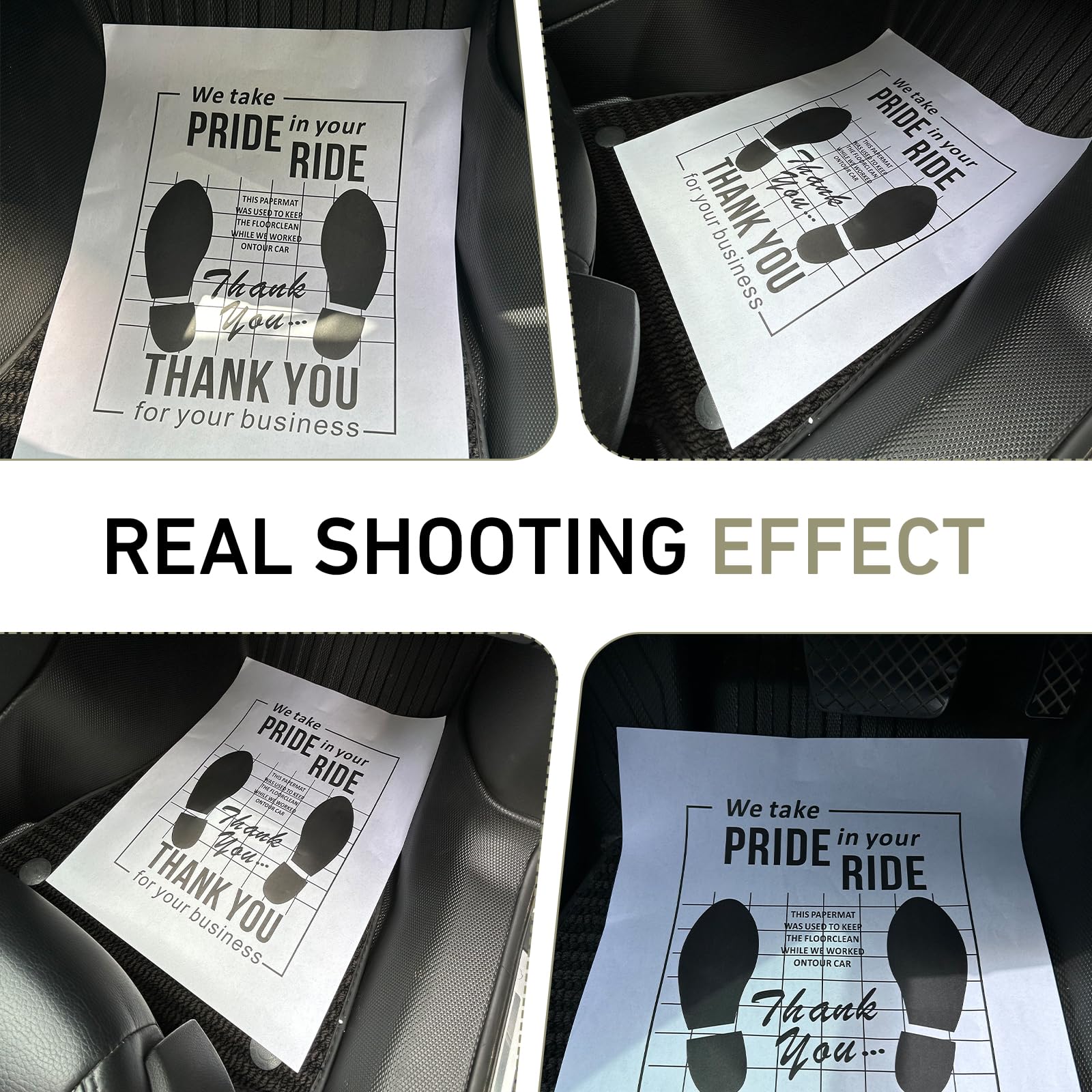 30 PCS Car Paper Floor Mats Disposable Kraft Paper Floor Pads Cover 20 x 16 Foot Pad Protective — view 6