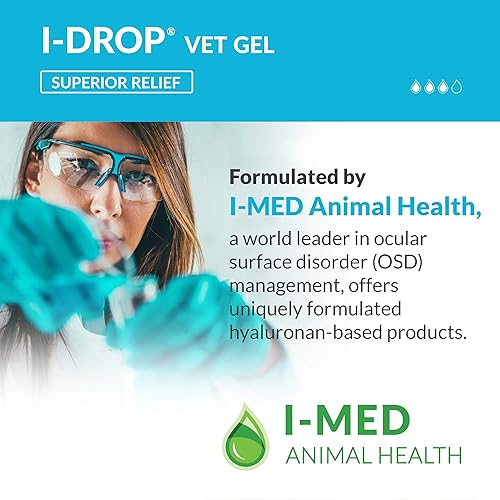 Miniatura 6 de I-DROP Vet Gel: Gotas para ojos para mascotas para perros | Lubrique los ojos secos agudos/estacionales | Comodidad superior | Alivio duradero | Se