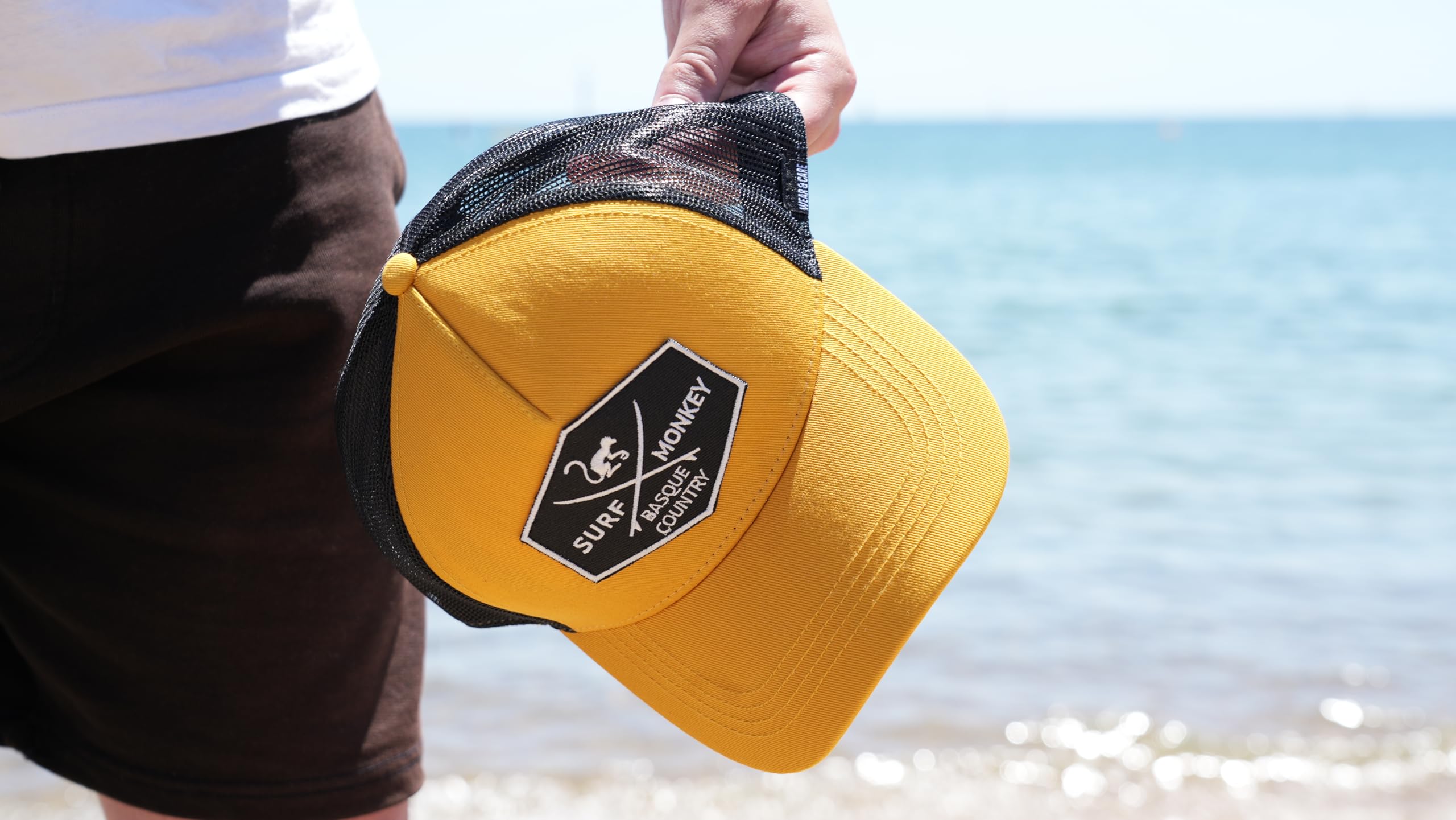 Surf Monkey Casquette Trucker Origins Baseball Réglable - Coton Bio - Taille Unique