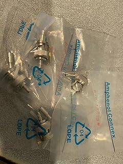 AMPHENOL Conn BNC Plug STR 50 OHM Crimp 112134 (Lot of 4)