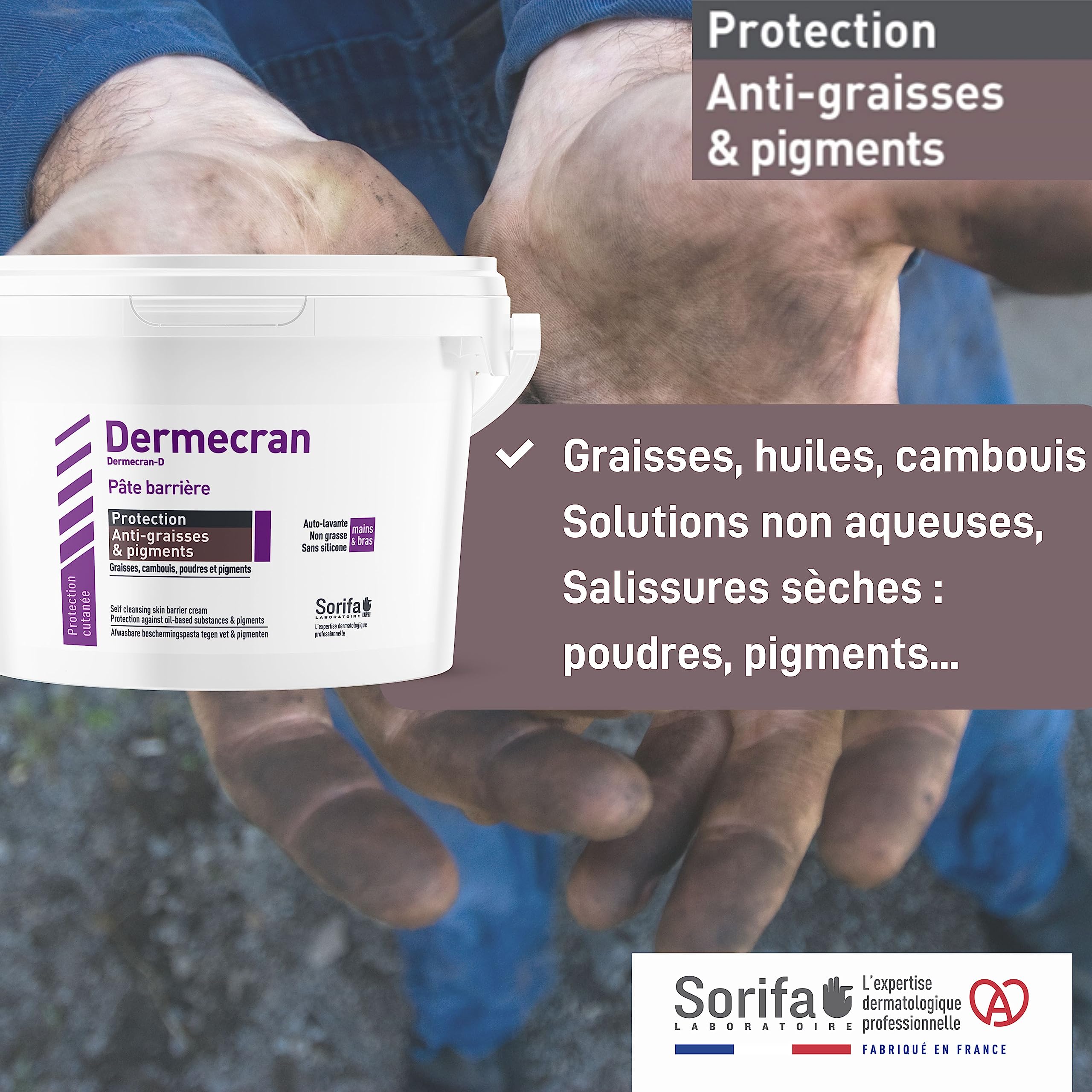 DermScreen Pate di protezione ANTIGRASSO Set di 2 vaso 2 kg
