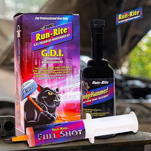 Miniatura 5 de Run-Rite Kit de mantenimiento preventivo GDI - Limpiador de sistema de combustible para motor de inyección directa de gasolina válvulas componentes