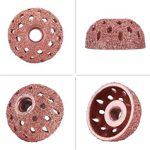 Miniatura 4 de Rueda de pulido de neumáticos, cabezal de molienda de reparación de neumáticos de 1.496 in, rueda de pulido de grano grueso con varilla de unión,