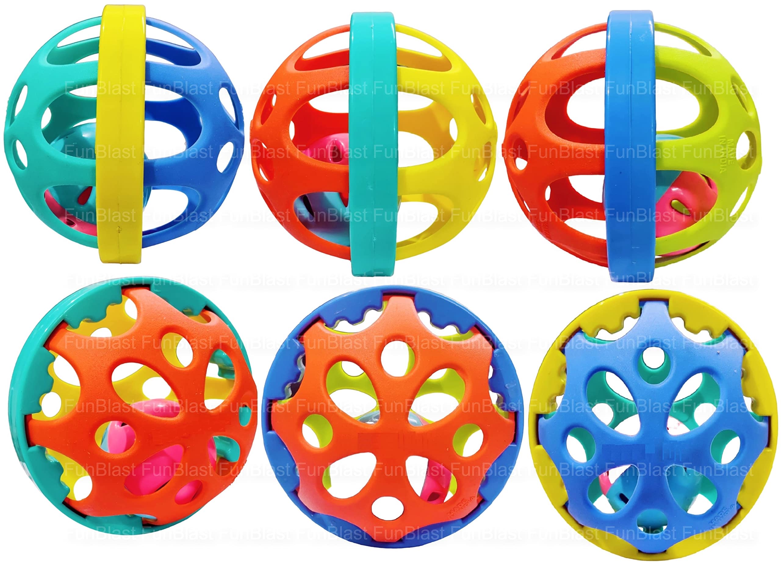 FunBlast Ball Rattle for Babies – Rattles and Teethers Toys for Infants, New Born Toys for Toddlers, Sound Toys for Babies, Early Development Toys for New (Pack of 6 Balls) (B0BPGX9FTV) Amazon Price History, Amazon Price Tracker