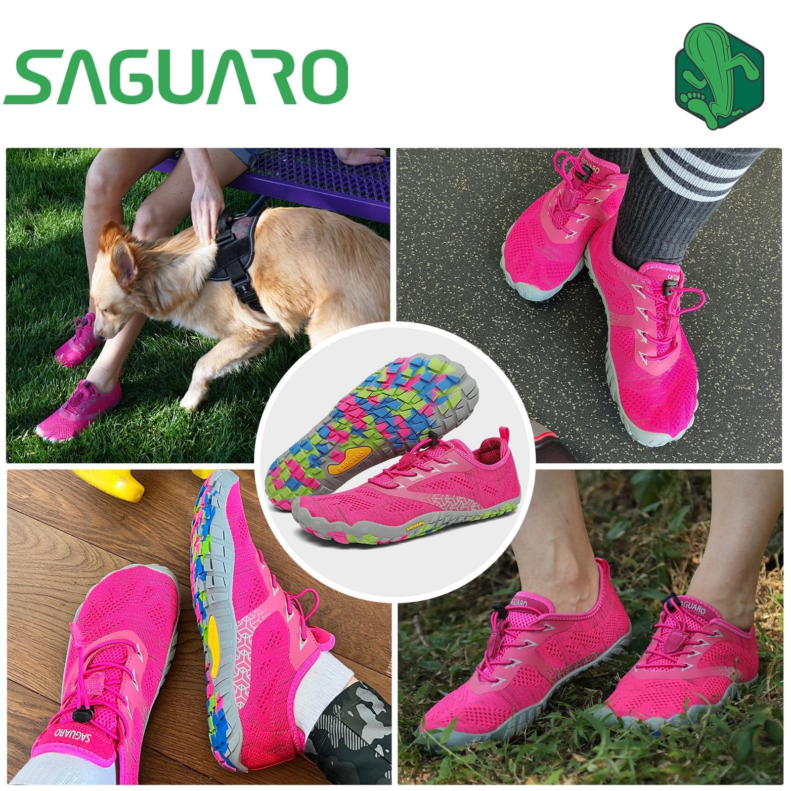 SAGUARO Scarpe Barefoot Minimaliste Uomo Donna Scarpe Outdoor e Indoor Multisport - Morbido Comode e Leggere