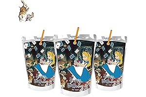 Drink Me Alice in Wonderland Juice Bag Tags Stickers