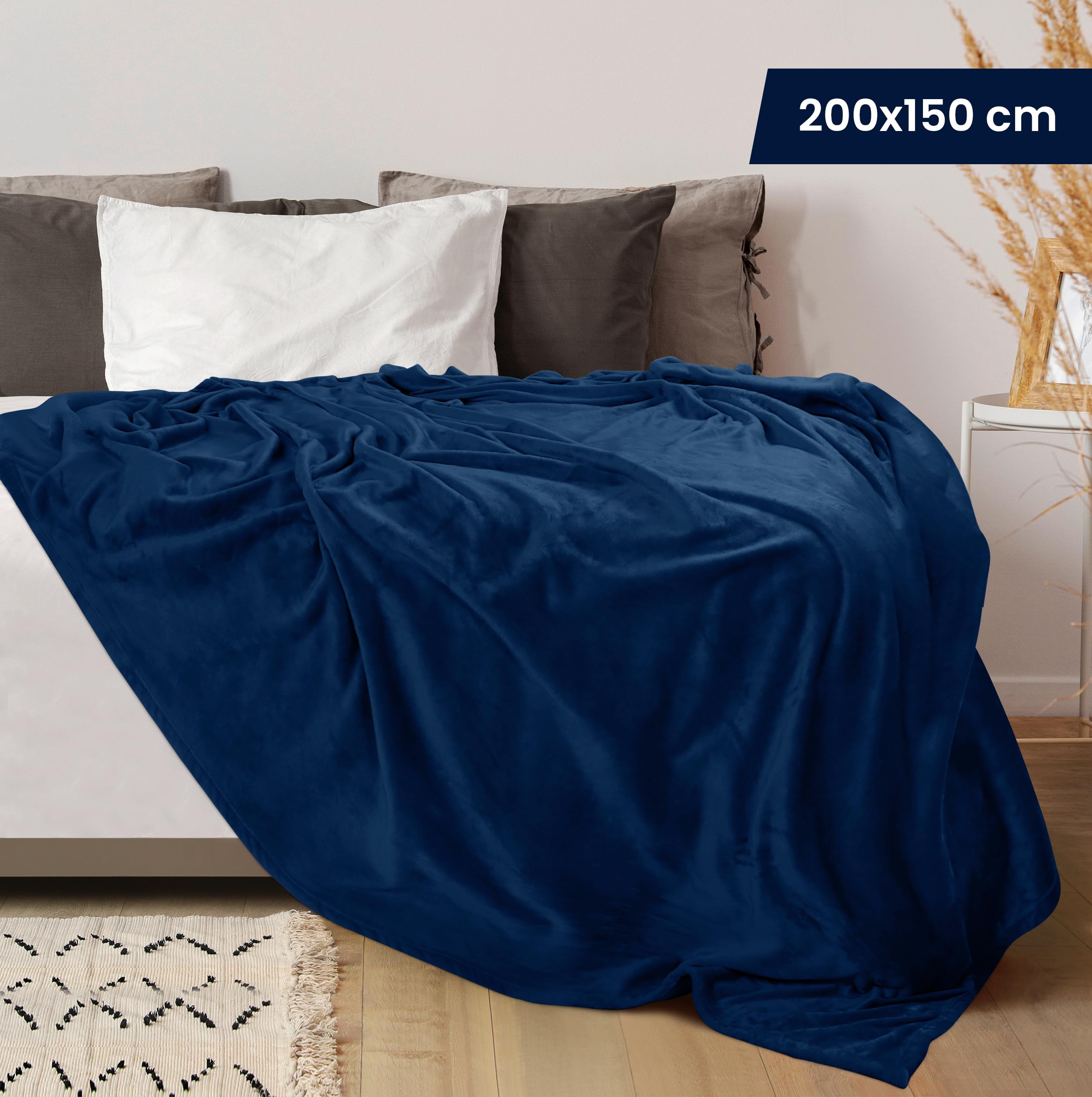 Coperta Pile Matrimoniale Utopia Bedding 150x200cm - Morbida E Calda Per Letto E Divano, Viola - Foto 5