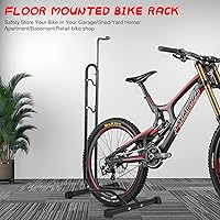 Vista 4 de Soporte de bicicleta de piso Soporte de estacionamiento para bicicletas, soporte para bicicletas, soporte vertical para bicicleta