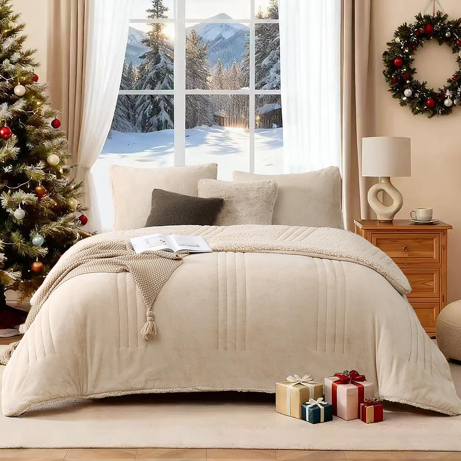 トップス andwang Fluffy fleece set(beige) トップス andwang Fluffy fleece set beige Noisy May half zip fluffy