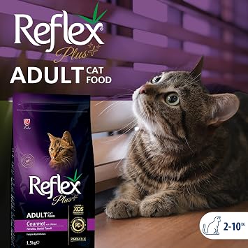 Reflex Plus Yetişkin Kediler için Tavuk Etli, Renkli Taneli Kedi Maması 1,5 Kg