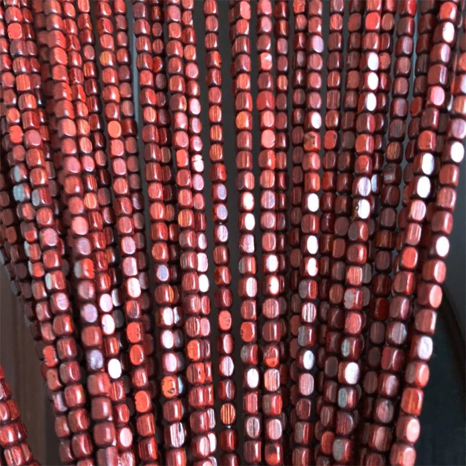 Rideaux de porte en perles de bambou et bois pour couloir