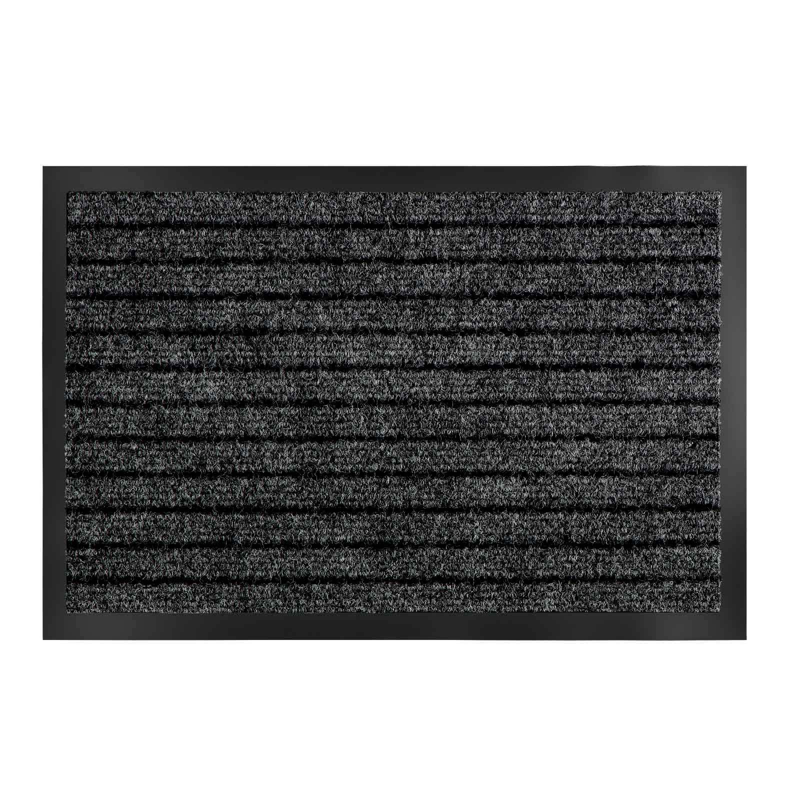 Floordirekt Paillasson Dura | Robuste et résistante | De nombreuses tailles et couleurs | Paillasson antidérapant pour intérieur et extérieur (Anthracite, 150 x 180 cm)