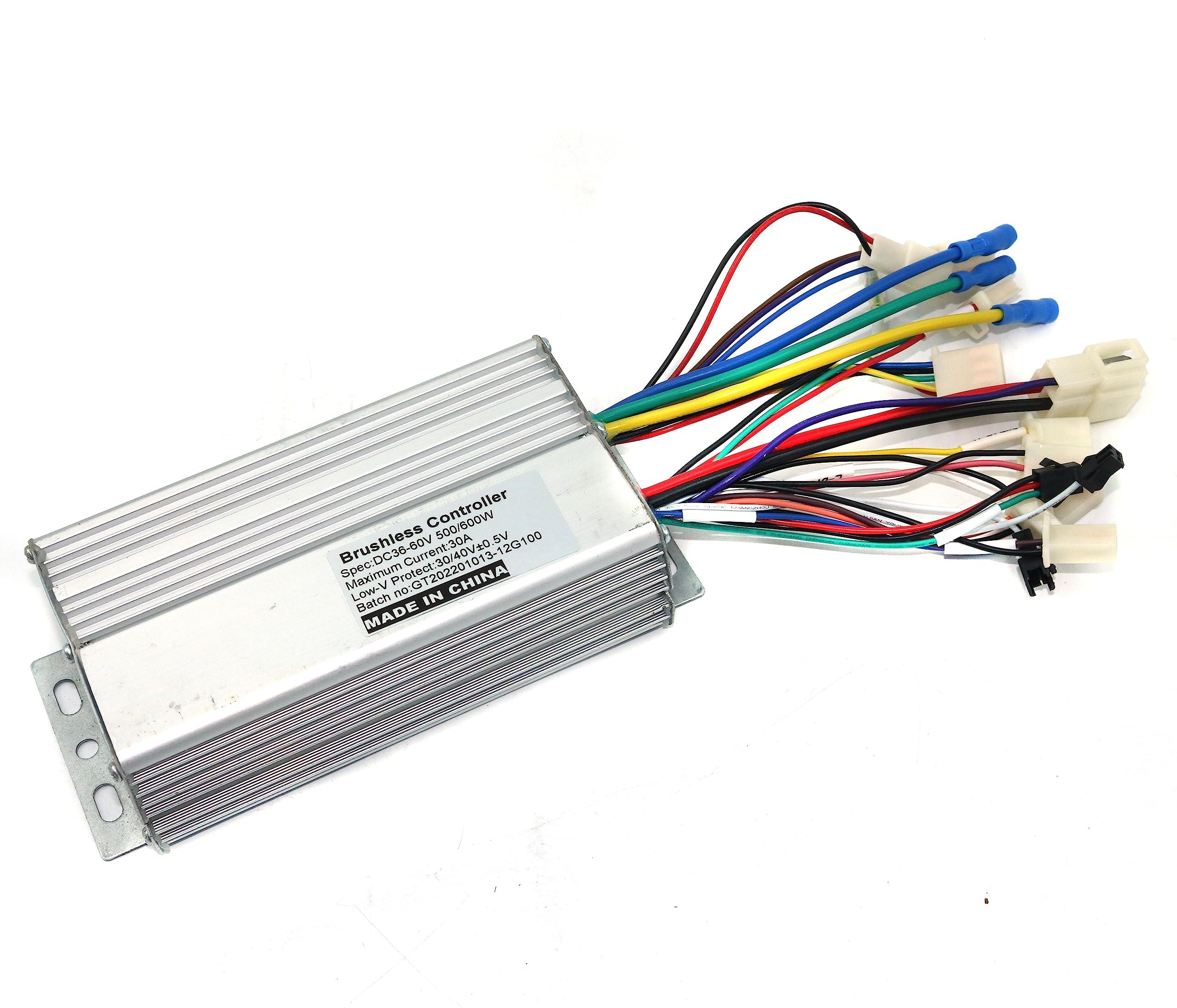 Elektryczny sterownik rowerowy z czujnikiem/bezczujnikowy, 36 V/48 V/60 V, 500/600 W, bezszczotkowy regulator prędkości