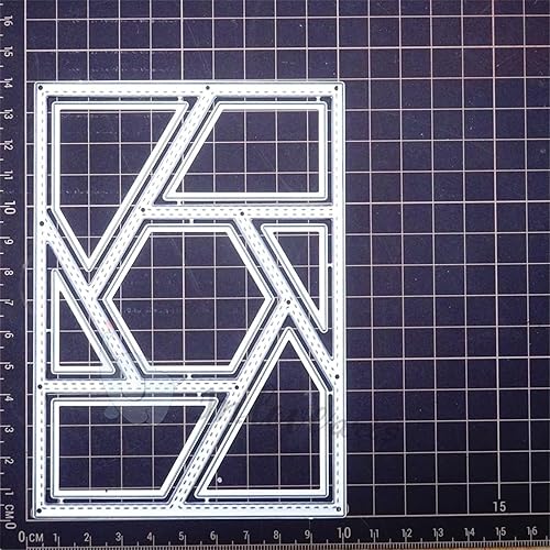 Miniatura 10 de Ammsochy Plantillas de metal, herramientas de álbumes de recortes, marco de encaje, plantilla de relieve para hacer tarjetas de papel, álbumes de