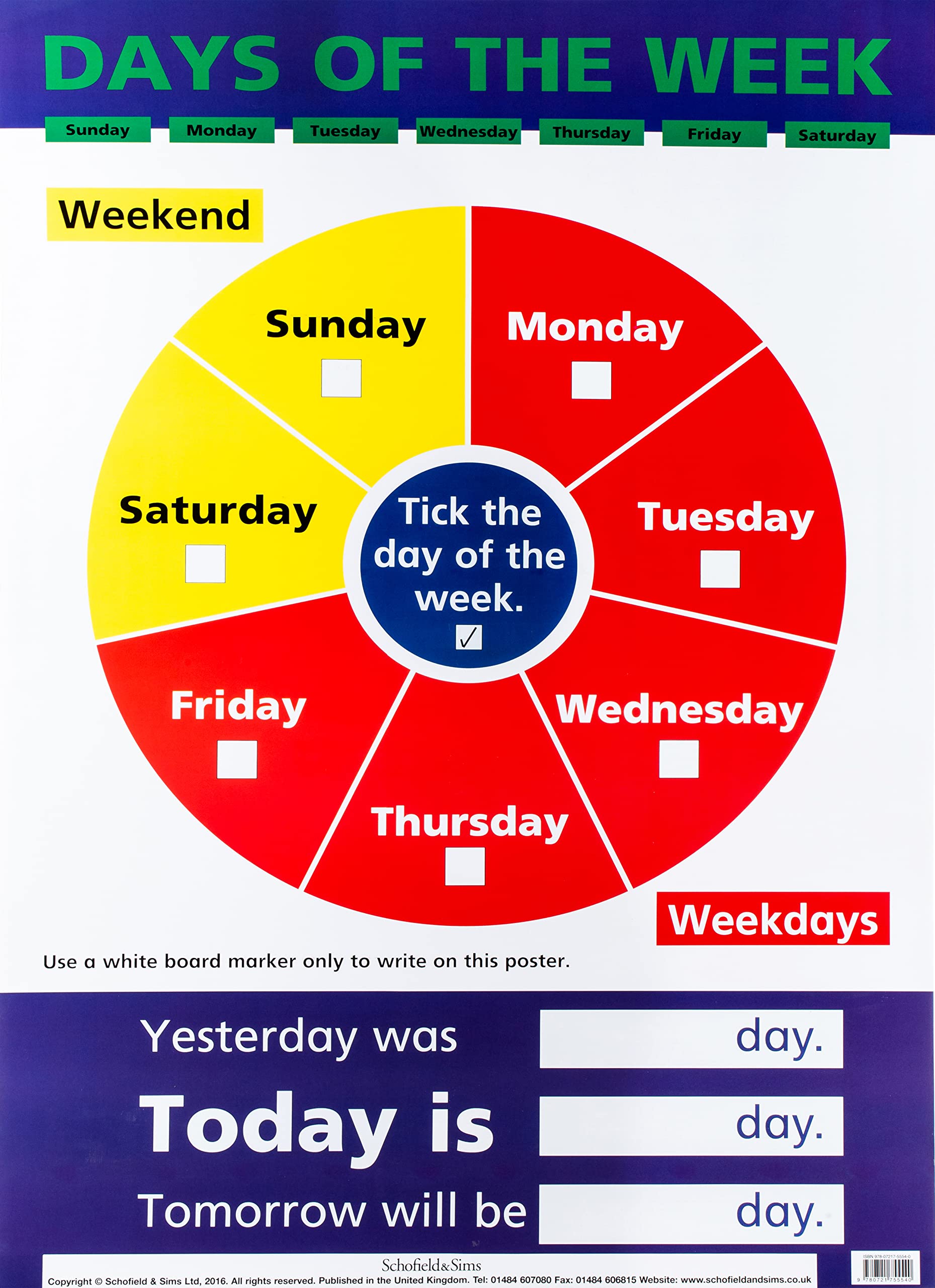 Days of the Week (Laminated posters 55 x 77cm)