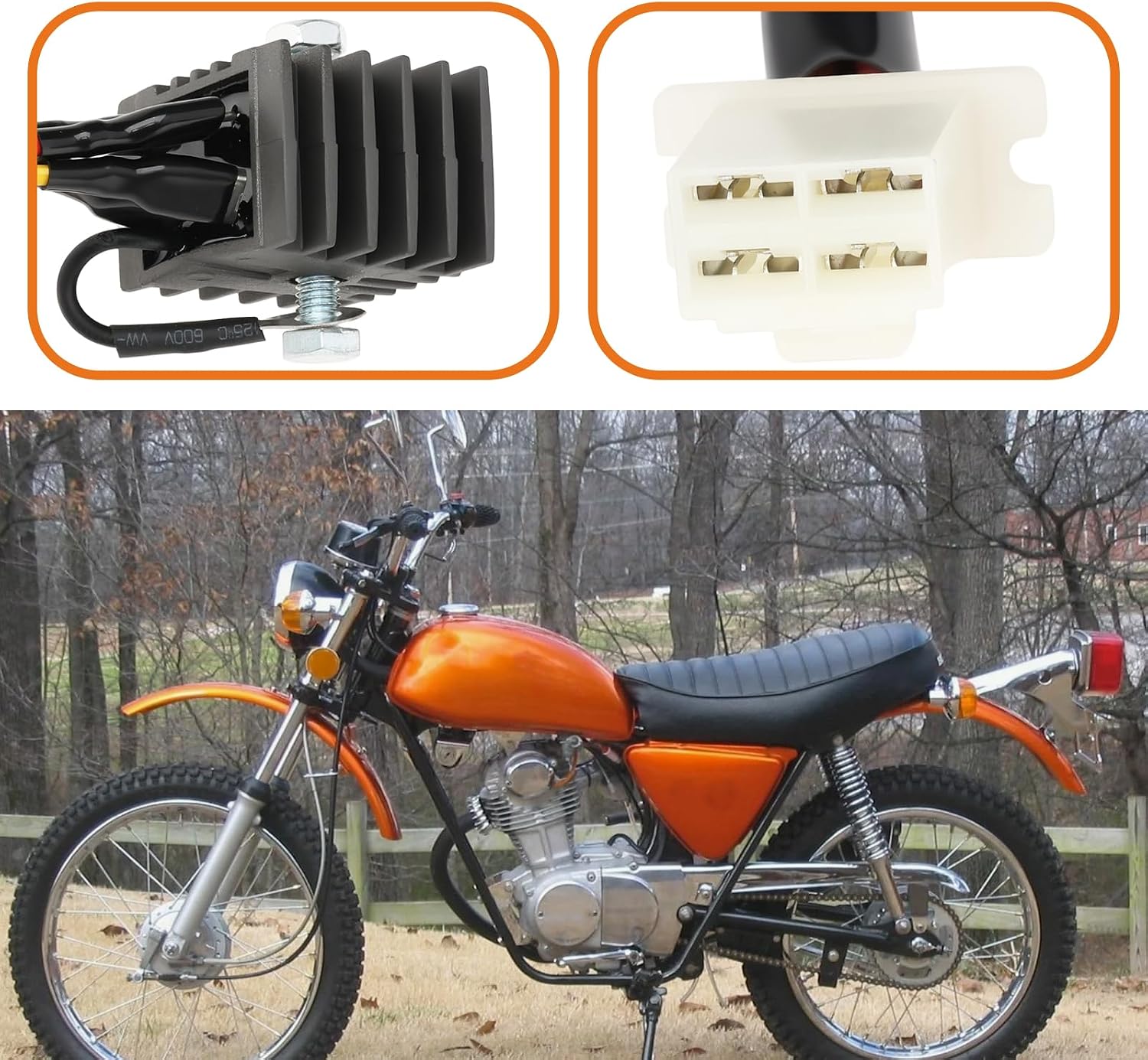 Motorcycle Regulator Rectifier Compatible with Honda XL100S XL125S XL175 XL250 XL350 CL125A CD175