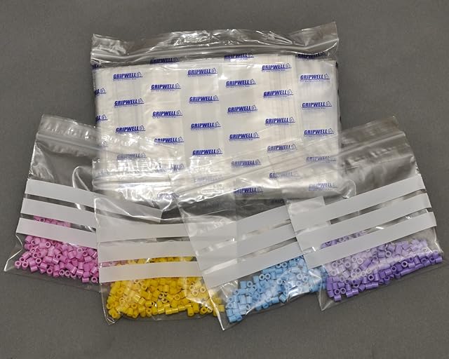 bag it Paper Grip Seal Bags 1.5" x 2.5" Write On Panel - Pack of 100