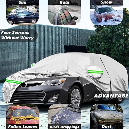 Miniatura 4 de Funda para automóvil Toyota Avalon 2005-2023, protección contra el sol, lluvia, polvo UV, nieve, cubierta para exteriores, impermeable, 190T, para