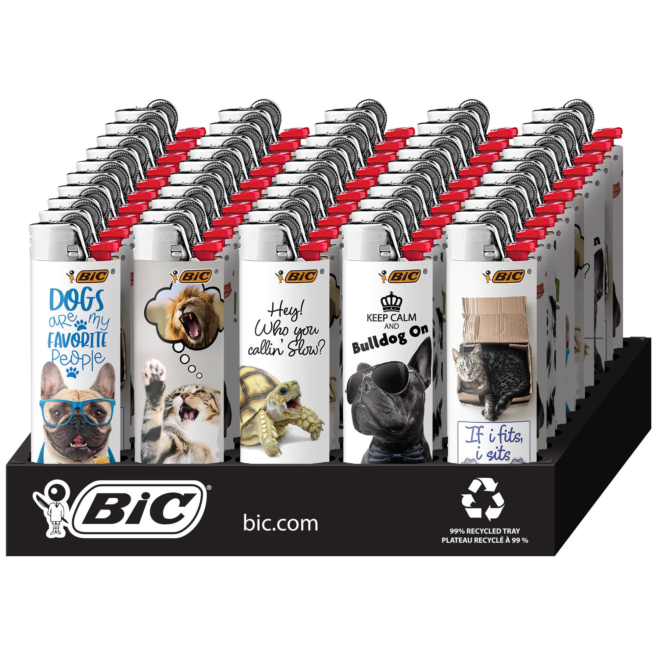 Special Edition Animal Lover Series Lighters, 50-Count Tray