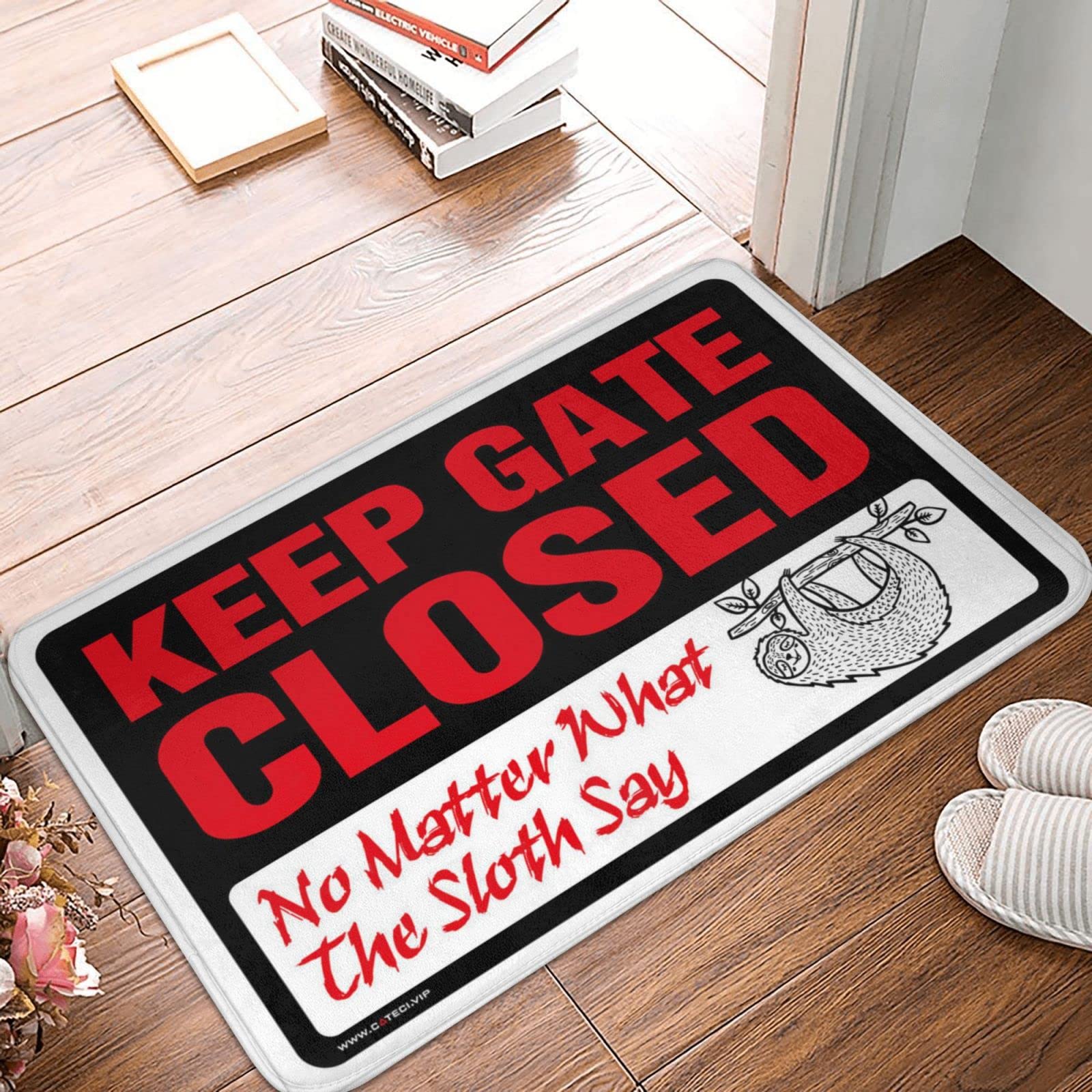 Tapis de sol humour ado pour bloquer la saleté devant la porte de chambre