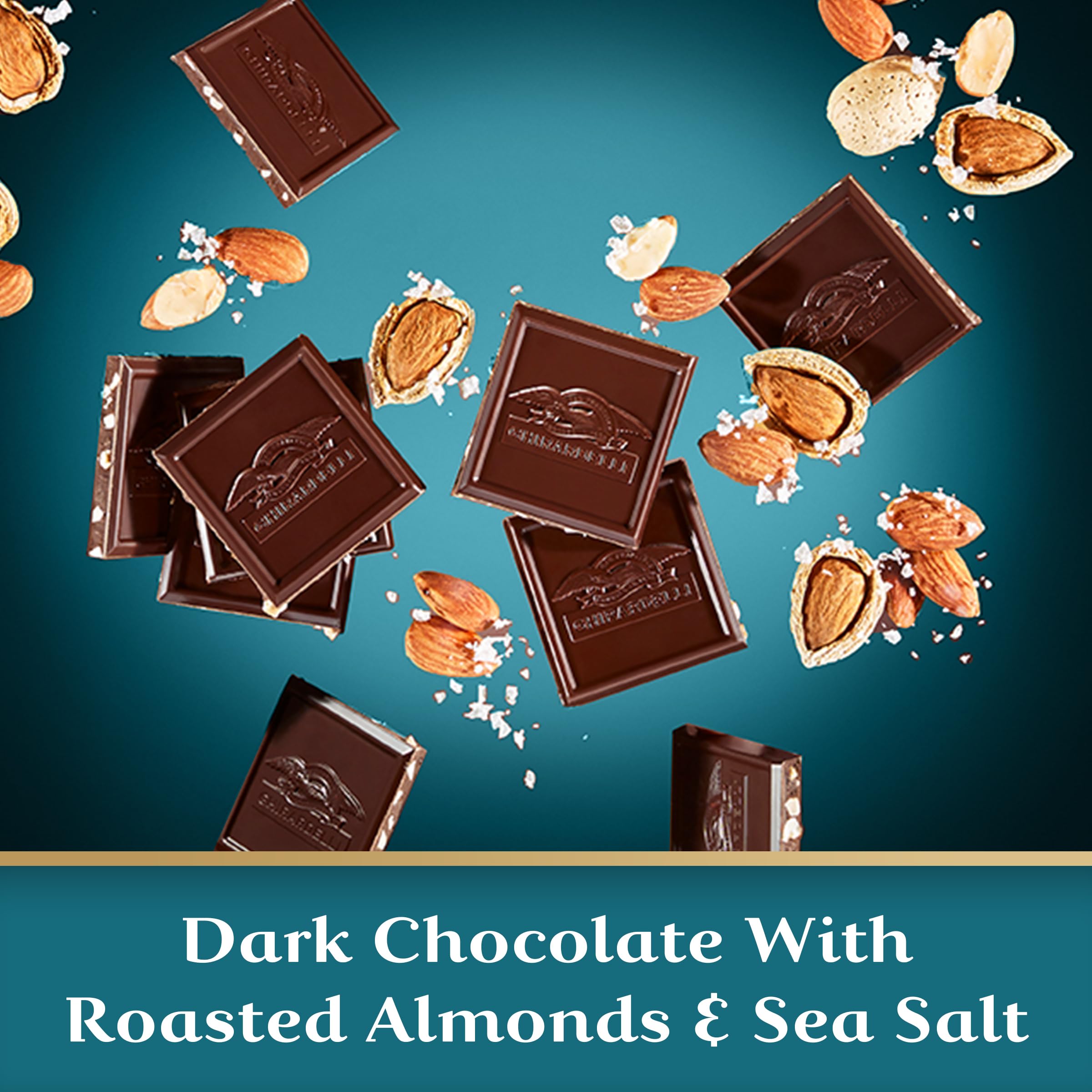 Ghirardelli Intense Dark Chocolate Bar Sea Salt Almond Bar 3.5 Ounce product thumbnail 5