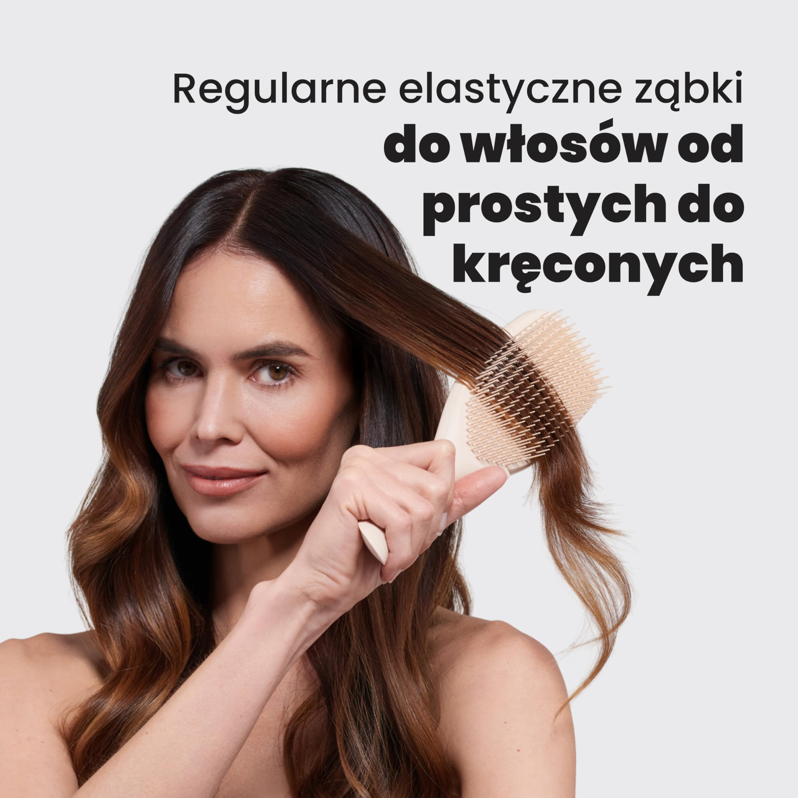 Tangle Teezer Ultimate Detangler - Szczotka do rozczesywania do gęstych, lokowanych i długich włosów - Dwupoziomowe ząbki zmniejszają łamliwość i eliminują splątania - Wanilia