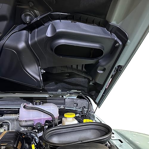 Miniatura 6 de Redline Tuning 21-20007-02 Capó QuickLIFT Plus compatible con Jeep Wrangler Rubicon 392 2021+ (sistema atornillado - todos los componentes negros)