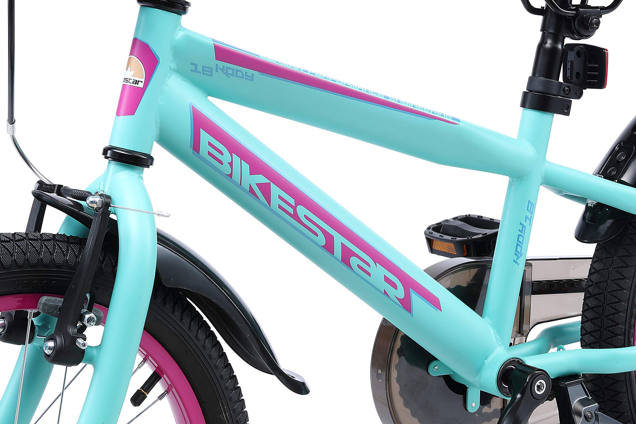 BIKESTAR Bicicleta Infantil para niños y niñas a Partir de 5 años | Bici de montaña 18 Pulgadas con Frenos | 18" Edición Mountainbike