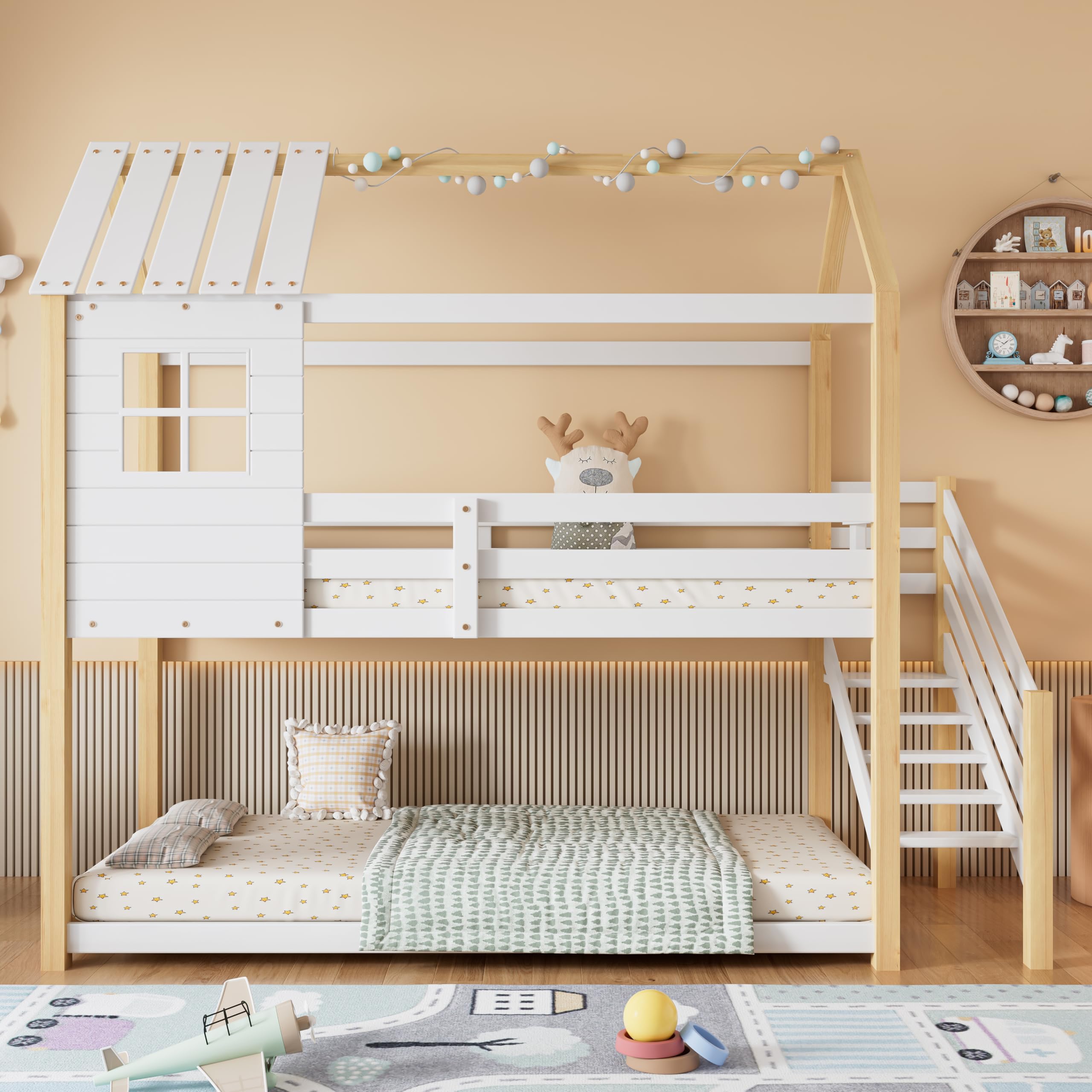 Consolle D'Ingresso HOOBRO Con Ricarica USB | Tavolo Stretto Da Divano | Marrone Vintage E Nero - Foto 10