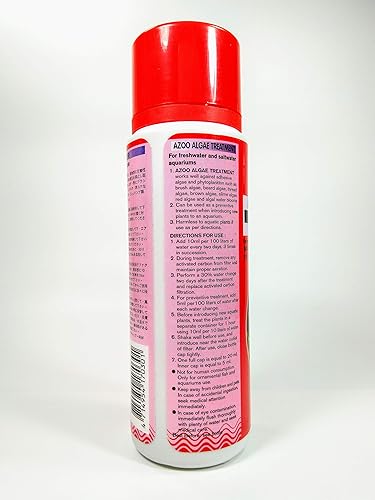 Miniatura 8 de AZOO Tratamiento de algas 4.1fl oz para acuarios de agua dulce y salada disminuyen las algas adhesivas