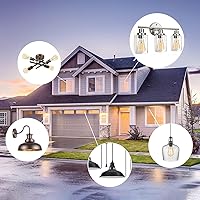 Vista 6 de TJOY - Paquete de 12 bombillas LED Edison ST58 ámbar, 8W equivalentes a 60W, 800 lm, 2200K, blanco suave, regulables, filamento LED, base E26