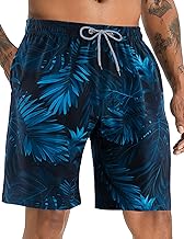 APTRO Herren Badehose Lang Badeshorts Schnelltrocknend Boardshorts Freizeit Short mit Innenslip