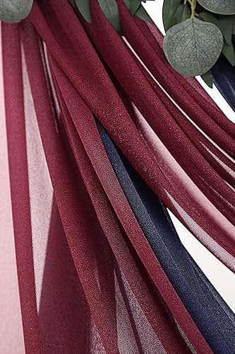 Miniatura 7 de 2 paneles de cortinas de arco de boda de 20 pies sin arrugas, tela drapeada, ligeramente brillante para decoración de ceremonia de boda, recepción,