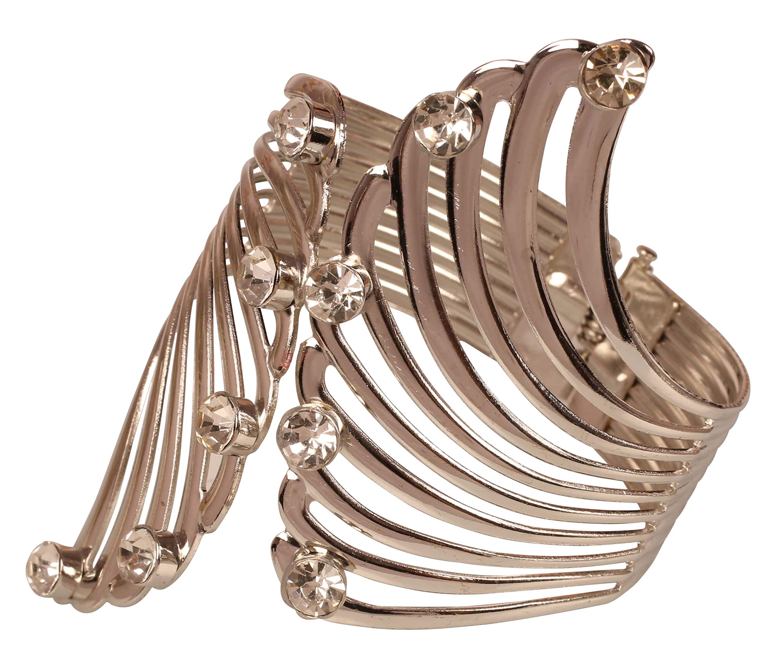 TouchstoneNEW! Touchstone Indian Bollywood Finely Cut Finished 8 MM Round Shape Natural Gemstone Power Emitter Stress Reliever Healer Nerve Controller Health Maintainer Stretchable Bracelet For Women And Men.