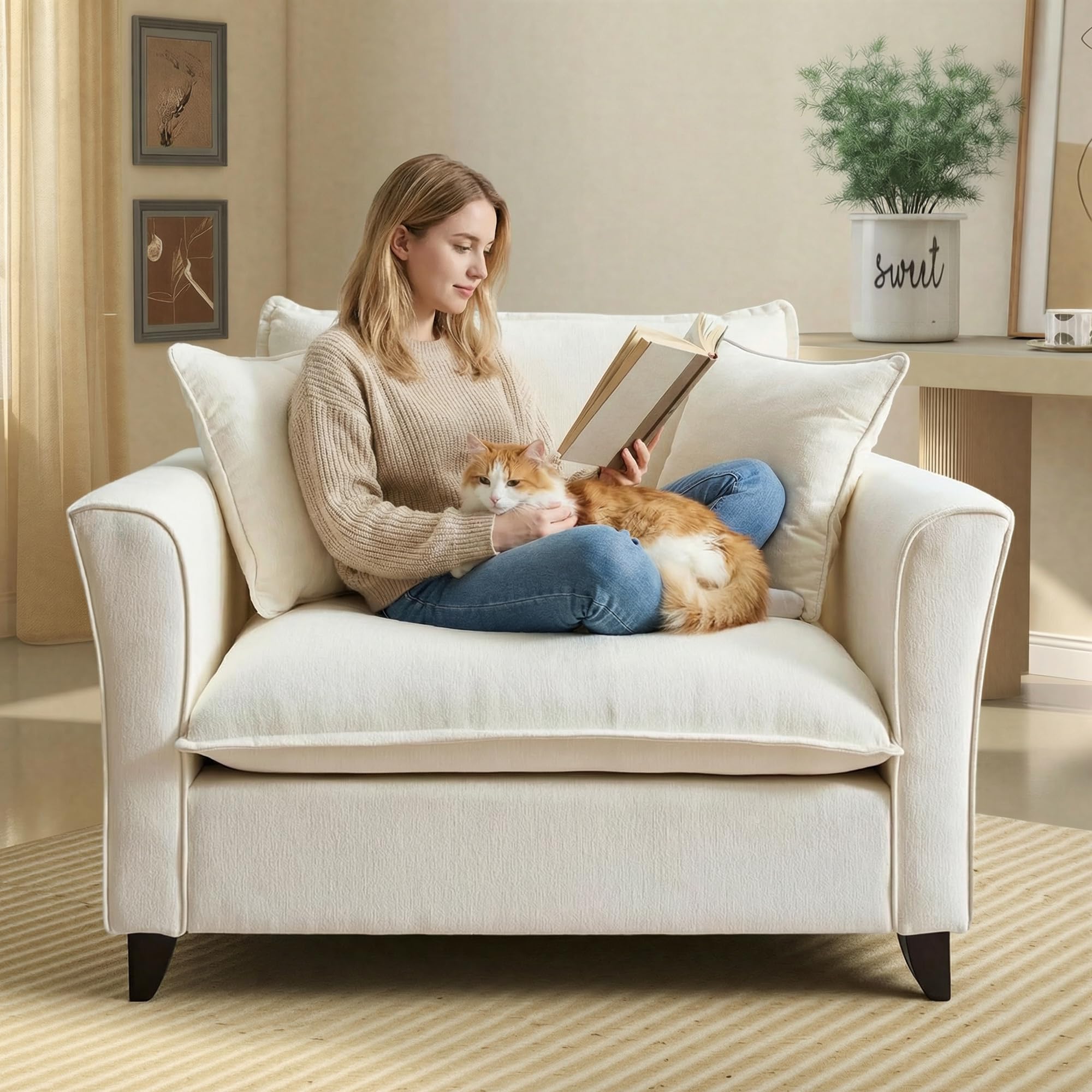 ERYE Chenille Upholstered Accent Chair