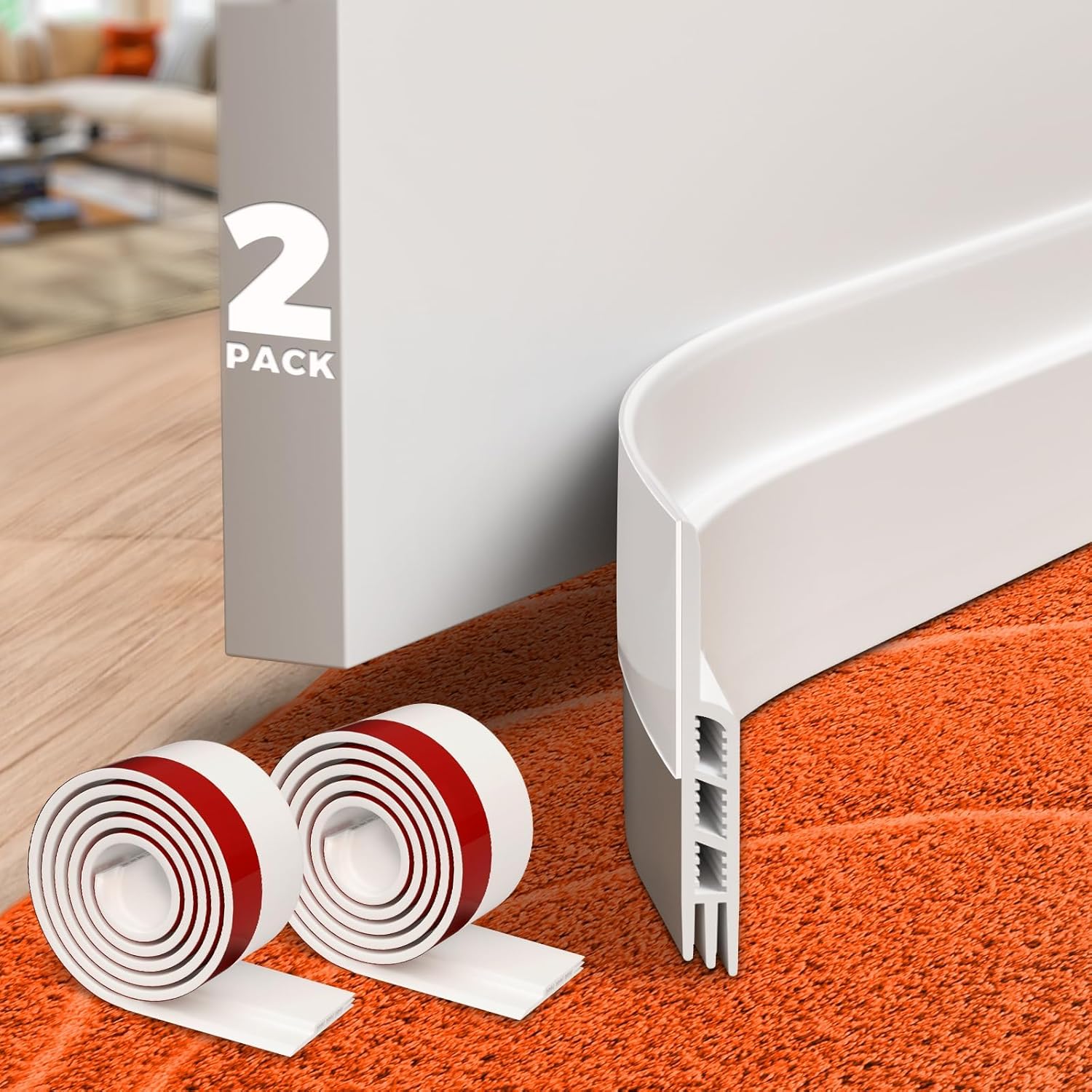 M‑D Cinch® U‑Shape Slide‑On Under Door Seal