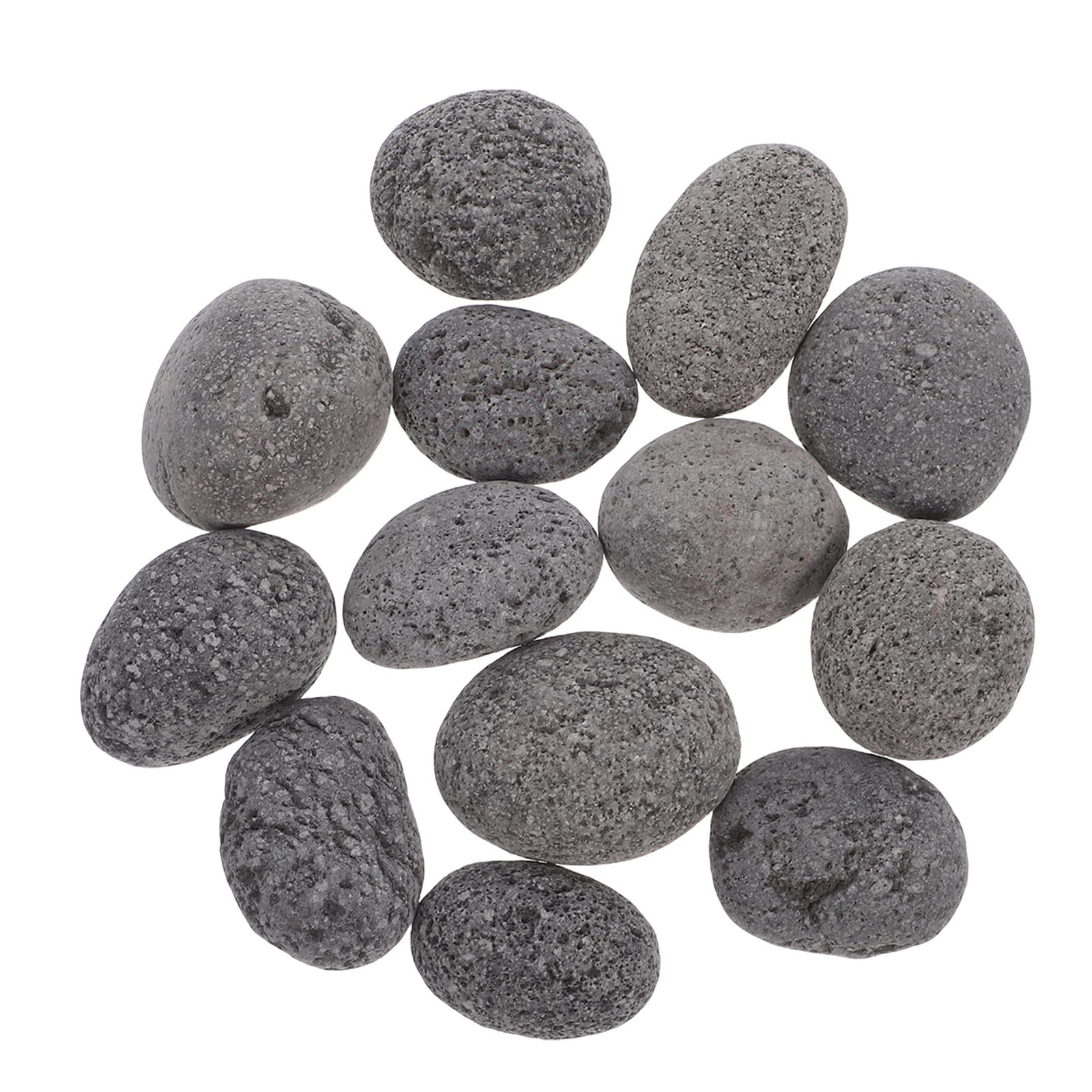 Pietre Vulcaniche Naturali per Barbecue e Stufa, 1 Sacchetto di Pietre Laviche Riutilizzabili Resistenti a Crepe, per Uso Interno e Campeggio