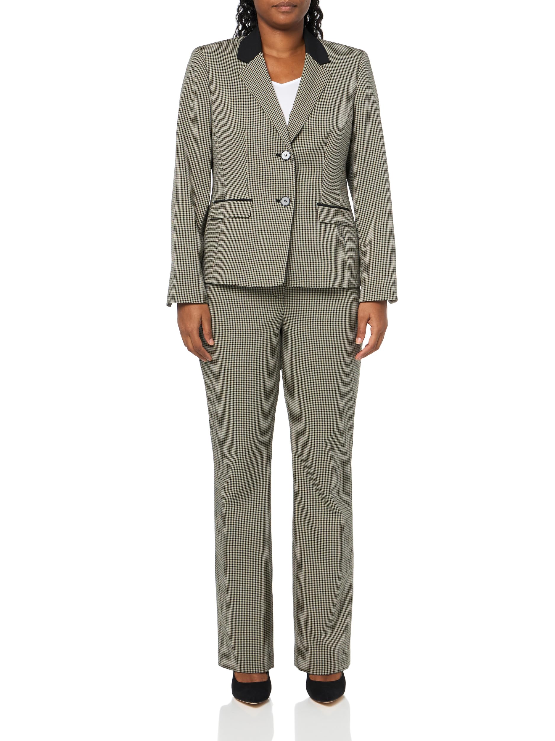 Le Suit Womens Two Button Blazer Pant 2pc Set