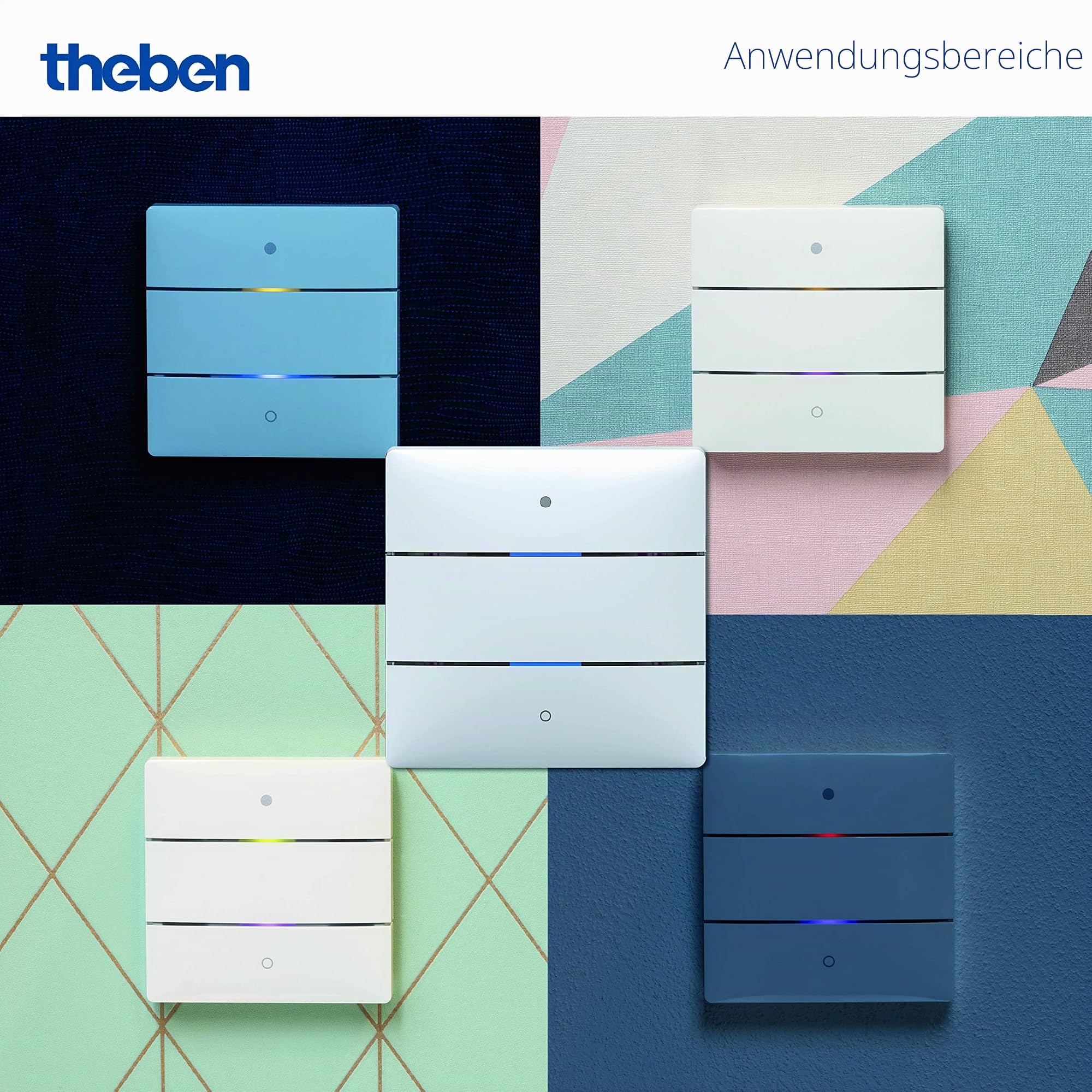 Theben 4969232 iON 102 KNX Tastsensor 2 Tasten Secure