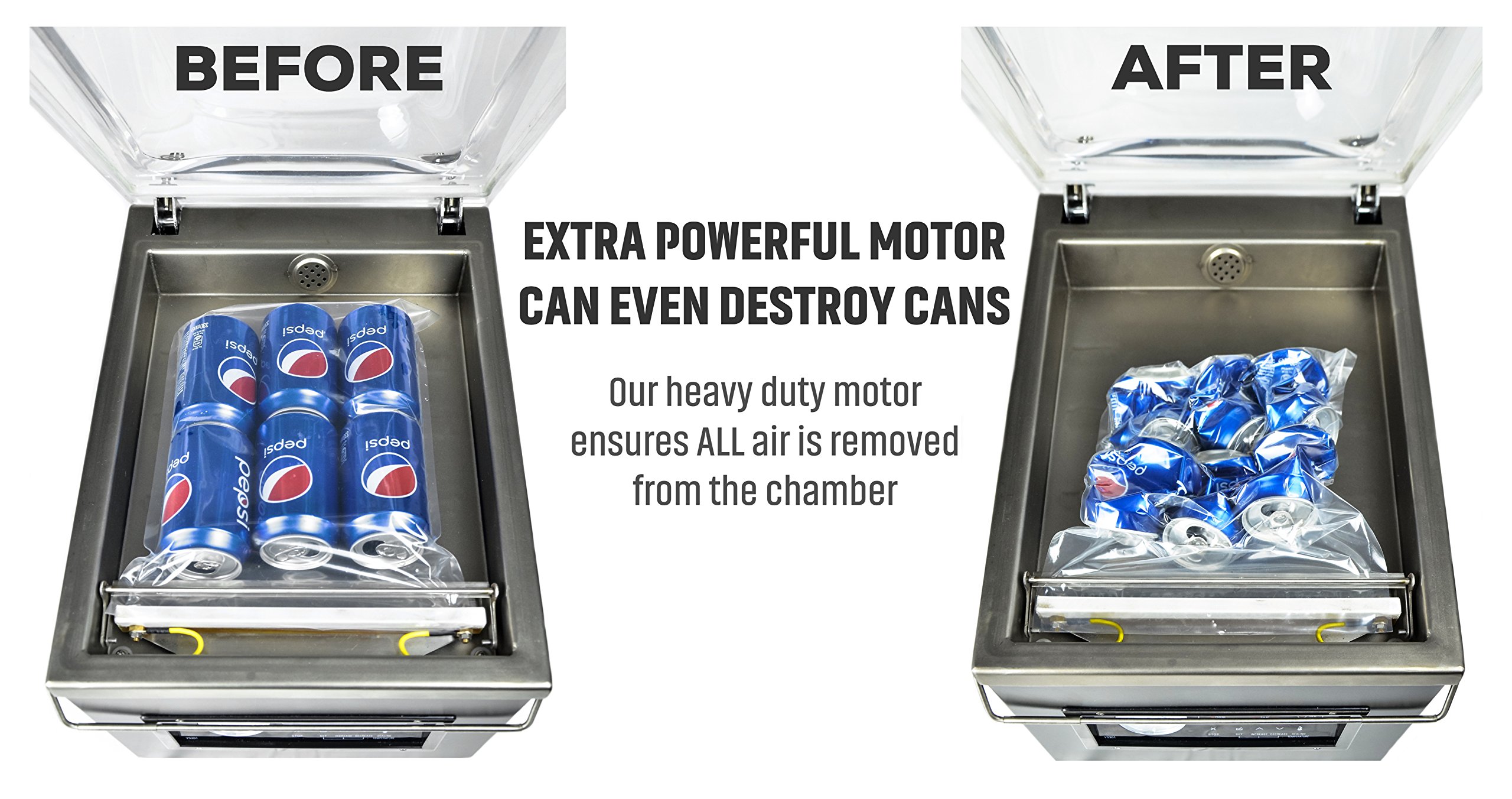 Buy VACVIDA VS301 Chamber Vacuum Sealer Constructed With A Sleek