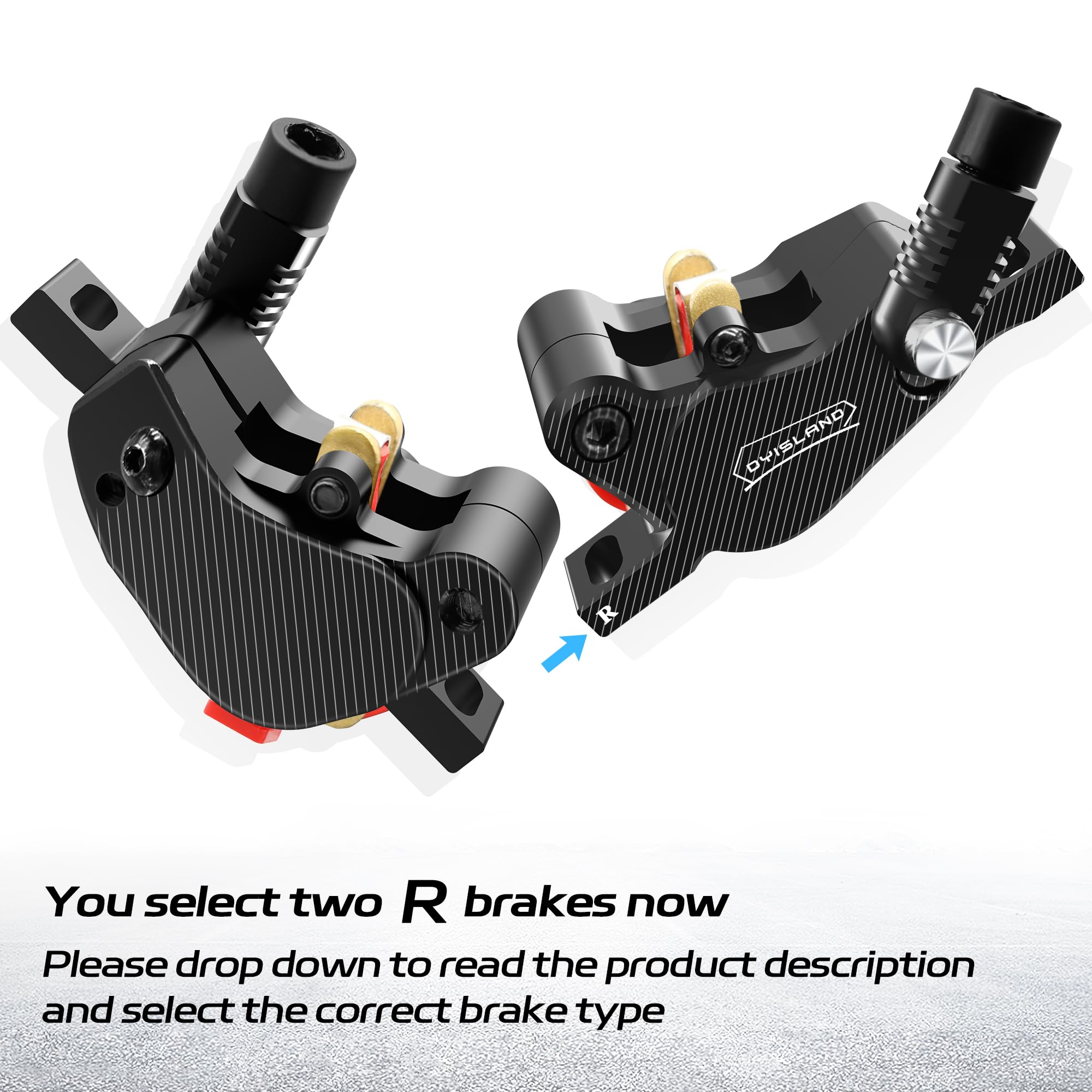 LD-210S Kit de Frenos de Disco hidráulicos,2-Pin/Kit de Frenos hidráulicos para Scooter eléctrico/E-Scooter