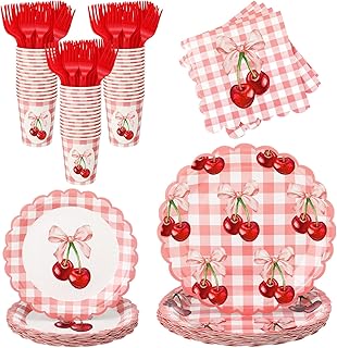 Havawish 120 Pcs Birthday Party Tableware Set - Disposable Dinner Plates...
