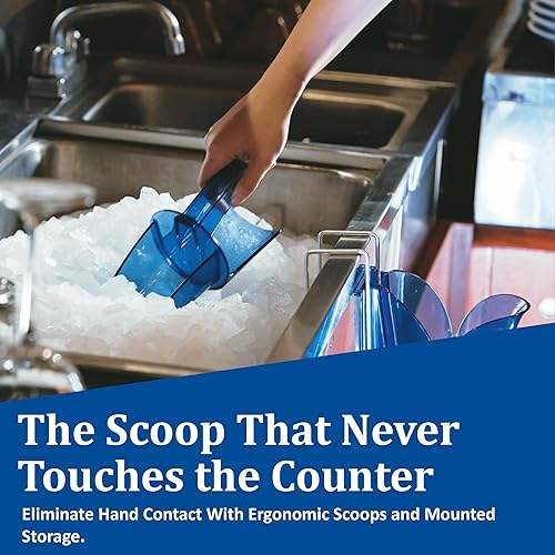 Miniatura 7 de San Jamar SI5500 Policarbonato Saf-T-Scoop solamente, Azul, 6-10 oz