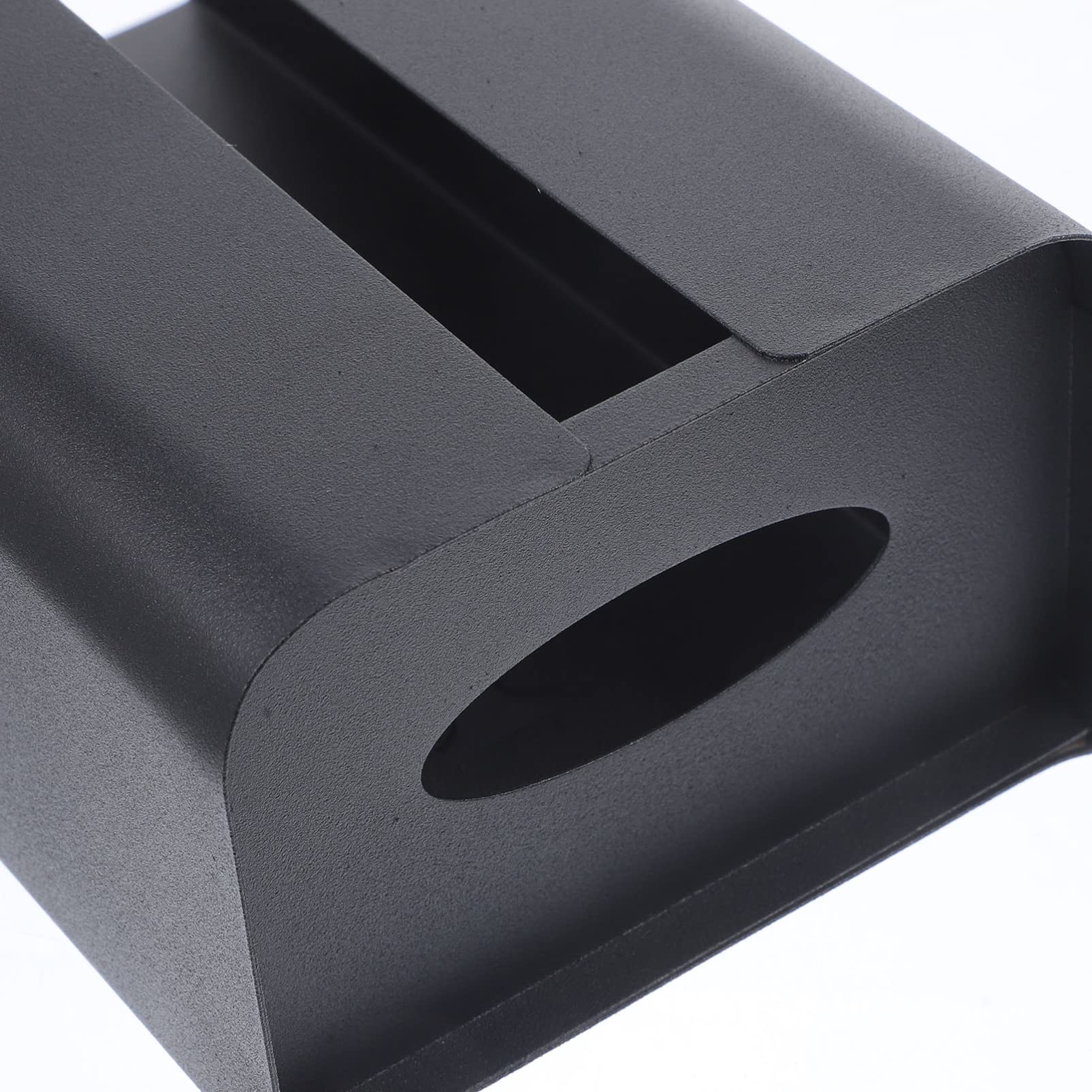 Healifty Caja de Pañuelos Magnética Soporte Colgante Multifuncional de Acero al Carbono Negra para Refrigerador, Cocina, Oficinas y Habitaciones de Hotel
