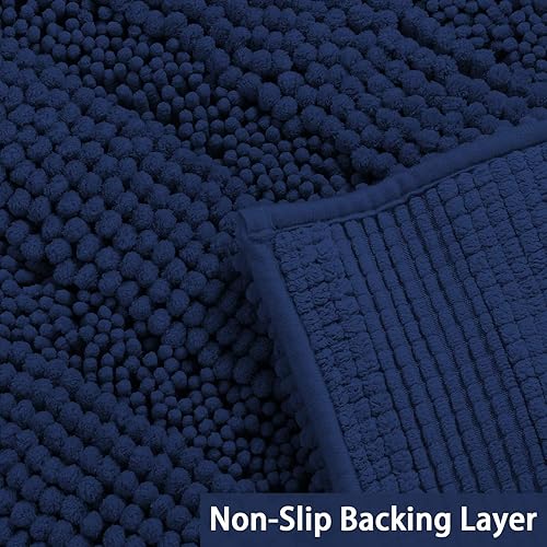 Miniatura 4 de Turquoize - Tapetes de felpilla antideslizantes para baño, peludos, superabsorbentes para tina, ducha, inodoro, tapete de felpa y tapete en forma de