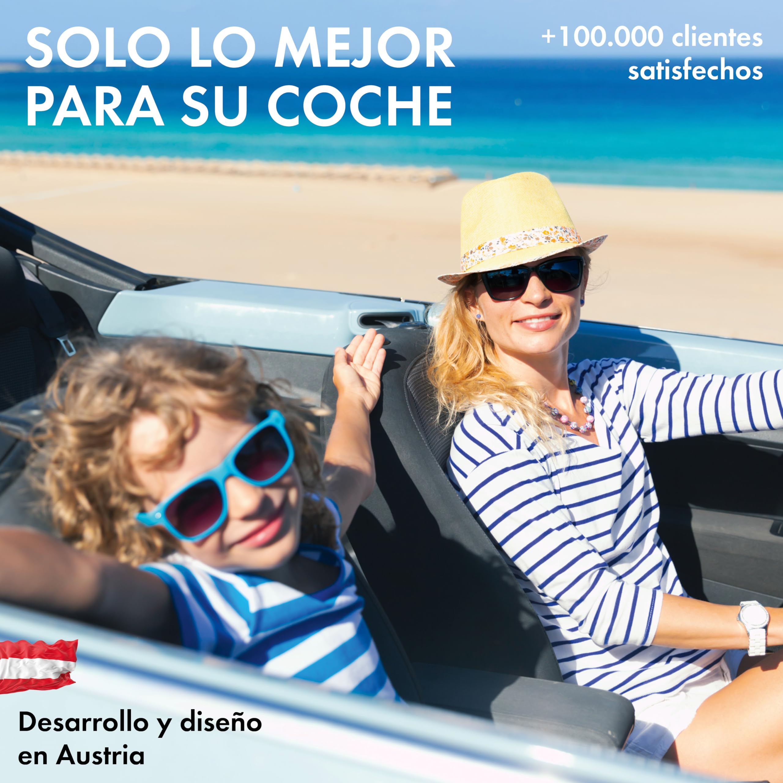 Walser Funda de Asiento Multicover, Funda de Asiento de Coche Universal, Funda de Asiento de Coche Lavable Negro