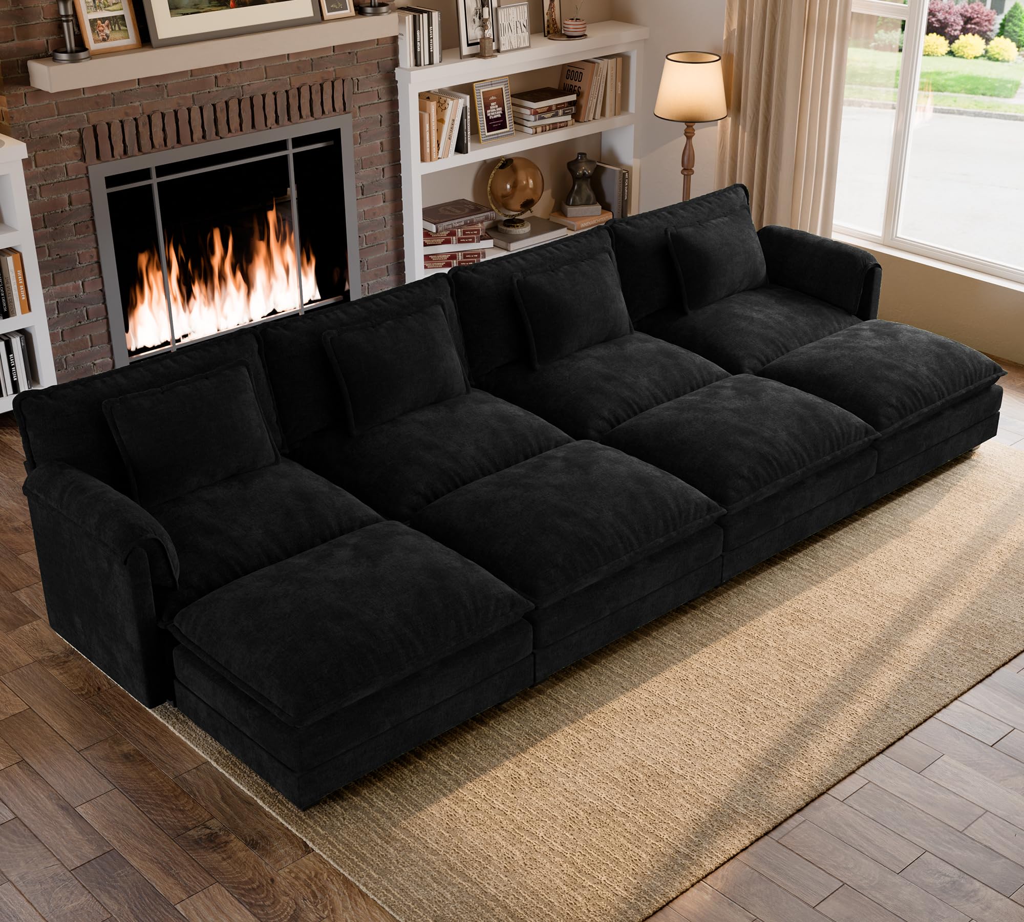 ELUCHANG 153 Inch Cloud Sectional